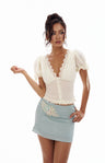 Sea Foam and Lila Skirt